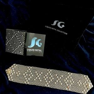 SG Liquid Metal bracelet, New Sergio Gutierrez classic snap closure bracelet